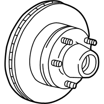 Chevy V2500 Suburban Brake Rotor - 15674408
