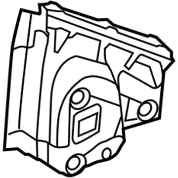 GM 23497703 Mirror Assembly Gasket, Rear Driver Side 23497703 GM Mirror Assembly Gasket, Rear Driver Side Illustration 1 of 1
