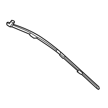 GM 22839666 Cover Molding, Rear Driver Side 22839666 GM Cover Molding, Rear Driver Side Illustration 1 of 1