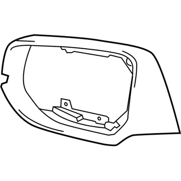 GM 22839663 Bezel, Rear Driver Side 22839663 GM Bezel, Rear Driver Side Illustration 1 of 1