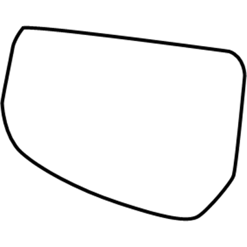 GM 22839668 Mirror Glass, Rear Driver Side 22839668 GM Mirror Glass, Rear Driver Side Illustration 1 of 1