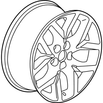 GM 84507696 Wheel, Alloy, Black 84507696 GM Wheel, Alloy, Black Illustration 1 of 1