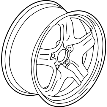 9599030 GM Wheel, Steel Illustration 1 of 1