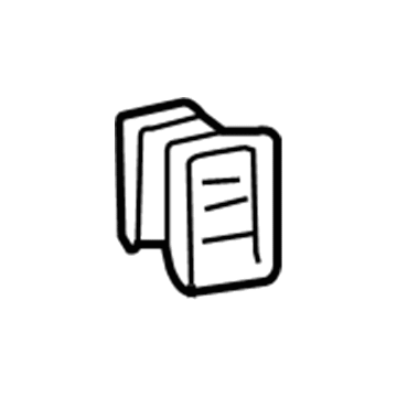 GM 10368830 Air Deflector, Center Passenger Side 10368830 GM Air Deflector, Center Passenger Side Illustration 1 of 1