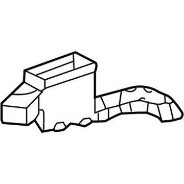 15762756 GM Floor Duct, Passenger Side Illustration 1 of 1