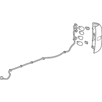 84288724 GM Tail Lamp Assembly, Rear Driver Side Illustration 1 of 1