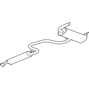 GM 19257426 Muffler & Pipe 19257426 GM Muffler & Pipe Illustration 1 of 1