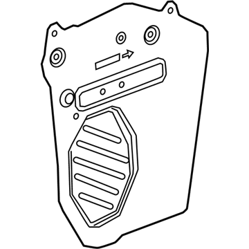 GM 23398891 Water Deflector, Rear Driver Side 23398891 GM Water Deflector, Rear Driver Side Illustration 1 of 1