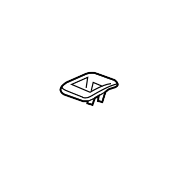 GM 42703402 Latch Cover, Rear Passenger Side 42703402 GM Latch Cover, Rear Passenger Side Illustration 1 of 1