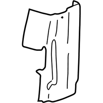 GM 25740779 Baffle, Passenger Side 25740779 GM Baffle, Passenger Side Illustration 1 of 1