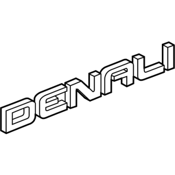 GM 84965135 Nameplate 84965135 GM Nameplate Illustration 1 of 1