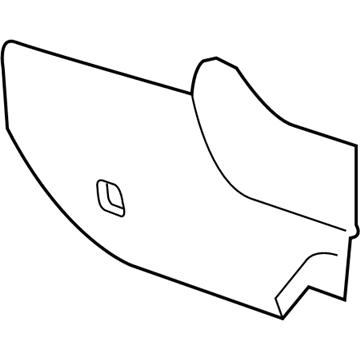 84134788 GM Side Panel, Gray, Front Driver Side Illustration 1 of 1