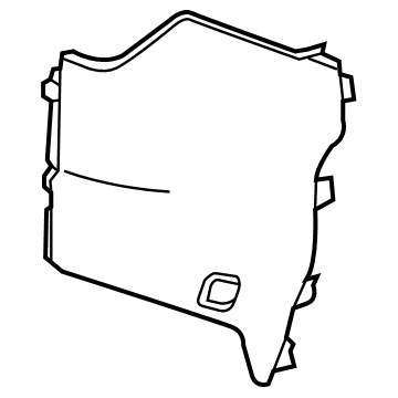 84111862 GM Side Panel, Gray, Driver Side Illustration 1 of 1