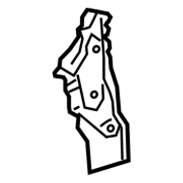 GM 84125523 Apron Reinforcement, Passenger Side 84125523 GM Apron Reinforcement, Passenger Side Illustration 1 of 1