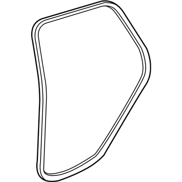 84600671 GM Door Weatherstrip, Rear Driver Side Illustration 1 of 1
