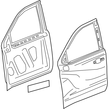 GM 86813356 Door Shell, Front Passenger Side 86813356 GM Door Shell, Front Passenger Side Illustration 1 of 1