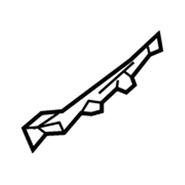GM 22881455 Cowl Grille Side Extension, Driver Side 22881455 GM Cowl Grille Side Extension, Driver Side Illustration 1 of 1
