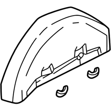 GM 12529834 Inner Wheelhouse, Passenger Side 12529834 GM Inner Wheelhouse, Passenger Side Illustration 1 of 1