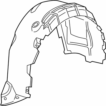 Chevy Corvette Fender Splash Shield - 23327813