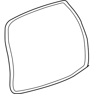 GM 10371150 Surround Weatherstrip, Rear 10371150 GM Surround Weatherstrip, Rear Illustration 1 of 1
