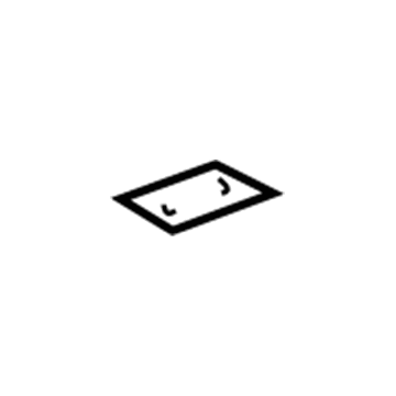 GM 25771254 Hinge Gasket 25771254 GM Hinge Gasket Illustration 1 of 1