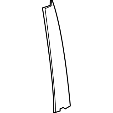23337316 GM Black Out Tape, Front Driver Side Illustration 1 of 1