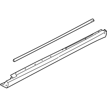 24403075 GM Rocker Molding, Driver Side Illustration 1 of 1