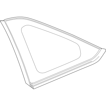 Cadillac 85671857 Quarter Glass