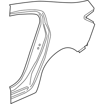 22855422 GM Quarter Panel, Driver Side Illustration 1 of 1