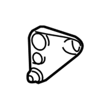 13312910 GM Wheelhouse Liner Bracket, Rear Driver Side Illustration 1 of 1