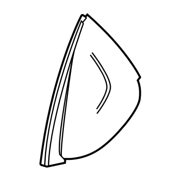 GM 84696484 Side Cover, Jet Black, Outer Passenger Side 84696484 GM Side Cover, Jet Black, Outer Passenger Side Illustration 1 of 1