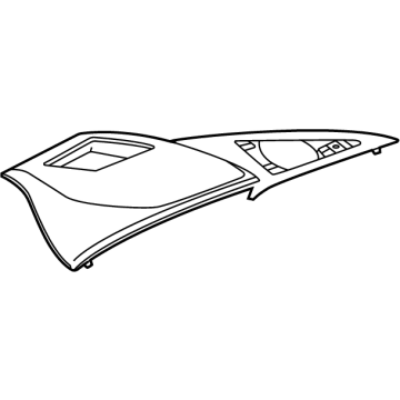 GM 84713018 Cluster Pad, Black 84713018 GM Cluster Pad, Black Illustration 1 of 1