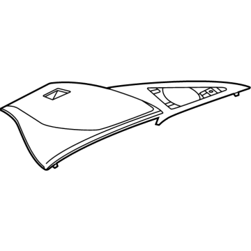GM 84713022 Cluster Pad, Black; Titanium 84713022 GM Cluster Pad, Black; Titanium Illustration 1 of 1