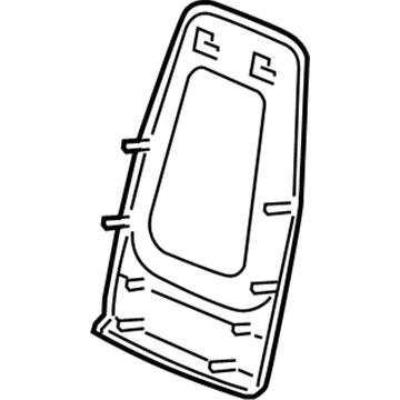 GM 20926200 Seat Back Panel 20926200 GM Seat Back Panel Illustration 1 of 1