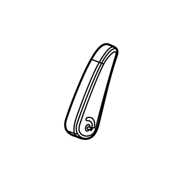 GM 85124706 Armrest, Black, Rear Center Driver Side 85124706 GM Armrest, Black, Rear Center Driver Side Illustration 1 of 1