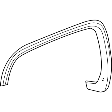 GM 22775550 Wheel Opening Molding, Front Driver Side 22775550 GM Wheel Opening Molding, Front Driver Side Illustration 1 of 1