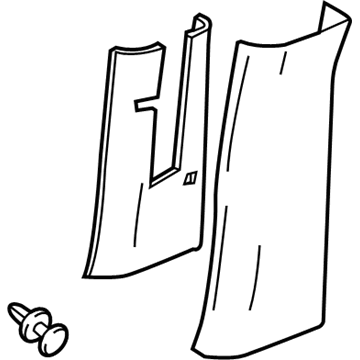 GM 22823130 Sill Trim, Center Inner Passenger Side 22823130 GM Sill Trim, Center Inner Passenger Side Illustration 1 of 1