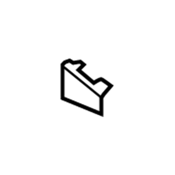 GM 13325406 Access Cover, Black, Front Passenger Side 13325406 GM Access Cover, Black, Front Passenger Side Illustration 1 of 1