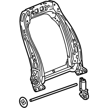 13578624 GM Seat Back Frame, Front Illustration 1 of 1