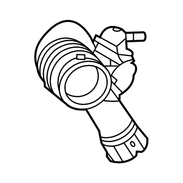 GM 84938253 Outlet Duct, Passenger Side 84938253 GM Outlet Duct, Passenger Side Illustration 1 of 1