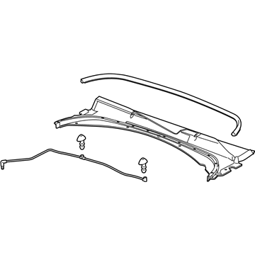 GM 23173536 Cowl Grille 23173536 GM Cowl Grille Illustration 1 of 1