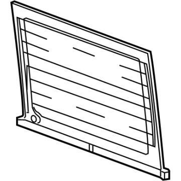 GM 84375078 Moveable Glass, Rear 84375078 GM Moveable Glass, Rear Illustration 1 of 1