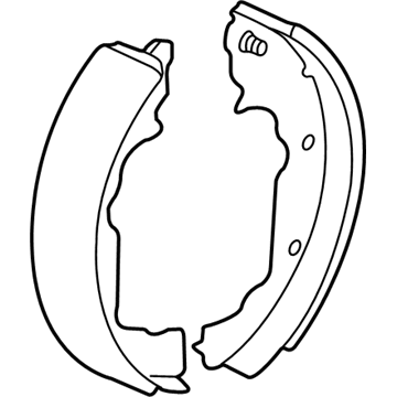 Chevy Equinox Parking Brake Shoes - 21990465