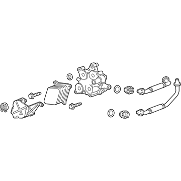 GM 12684565 Cooler Assembly 12684565 GM Cooler Assembly Illustration 1 of 1