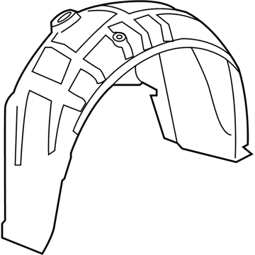 Cadillac 23130487 Wheelhouse Liner