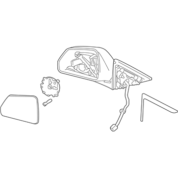 Cadillac CTS Car Mirror - 25828076