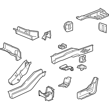 Saturn 15796633 Rear Rail Assembly