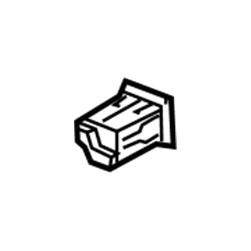 GM 22990883 Auxiliary Jack, Black 22990883 GM Auxiliary Jack, Black Illustration 1 of 1