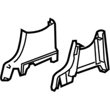 GM 22881463 Hinge Cover, Black, Passenger Side 22881463 GM Hinge Cover, Black, Passenger Side Illustration 1 of 1