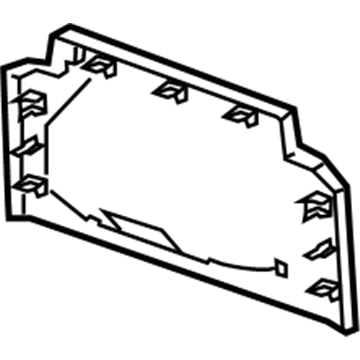 GM 23222435 Rear Cover, Gray, Front Center 23222435 GM Rear Cover, Gray, Front Center Illustration 1 of 1
